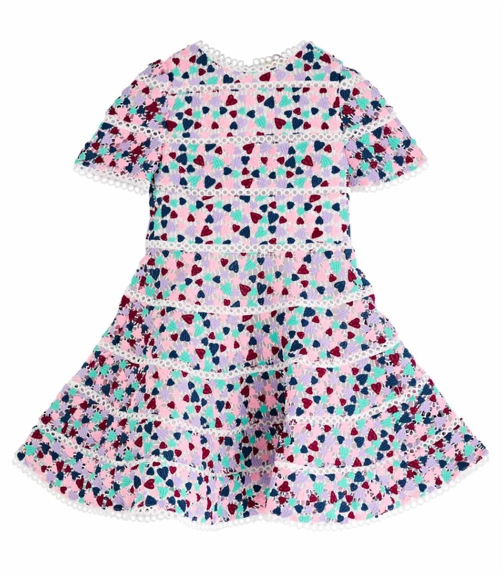 NEW MARLO kid's serena heart dress in multi